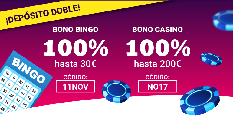 100% Extra en tus bonos favoritos con YoBingo