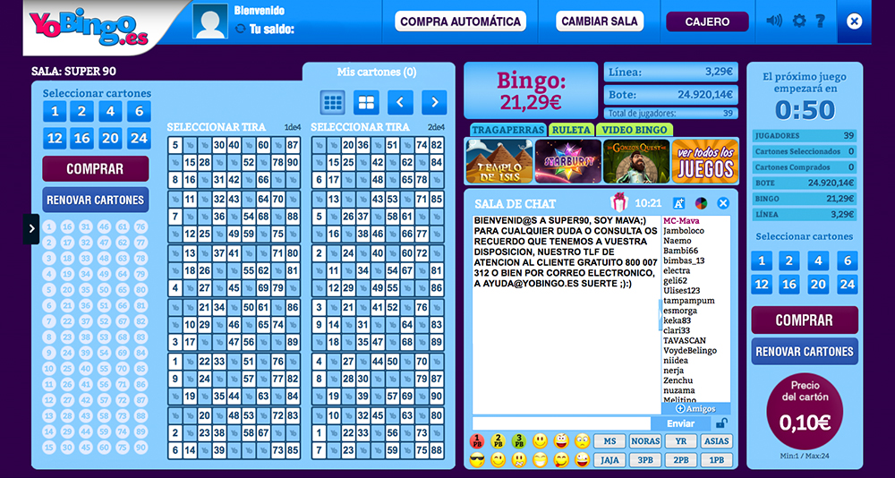 Bingo Online En Yobingo